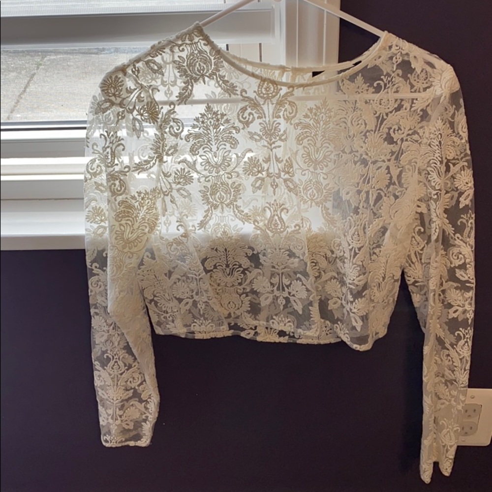 Lace crop top